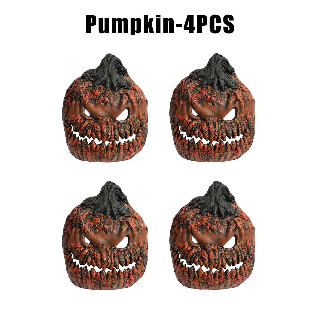 Terrifying Light Up Pumpkin Head Mask Halloween Horror Cosplay Glowing Hands Free Prop Scary Haunt Party Wearable Essential