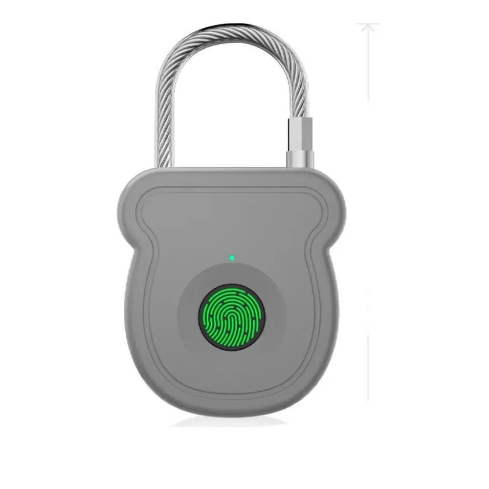 Smart Vattentät Smart Hänglås 0,5 sek Upplåsning USB-laddning Fingeravtryckslås ABS-material Stöldskydd Uppladdningsbart Hänglås Ryggsäck