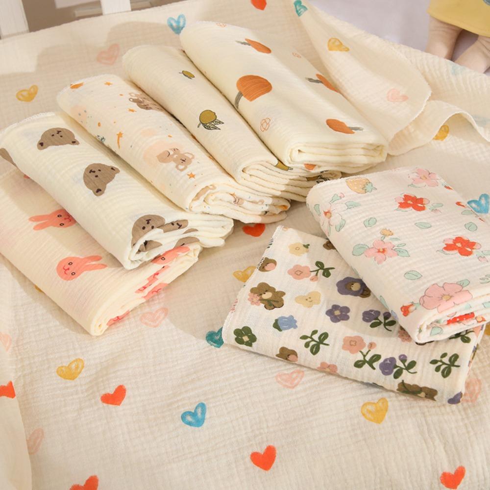 Soft Cotton Newborn Wrap Blanket Double-Layered Baby Quilt Soft Gauze Wrap Blanket For Newborn