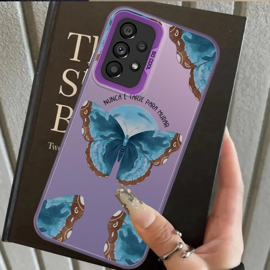 Case for Samsung Galaxy A10 A20 A71 A51 A52 A04 A05 A03 A56 A06 A07 A50 A72 A54 Back Phone Cover Creative Butterfly Art