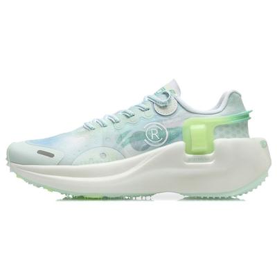Li Ning Youxia Essential Sports Rebound Low-Top Running Shoes Women Sneaker Blue Green ARHR054-7