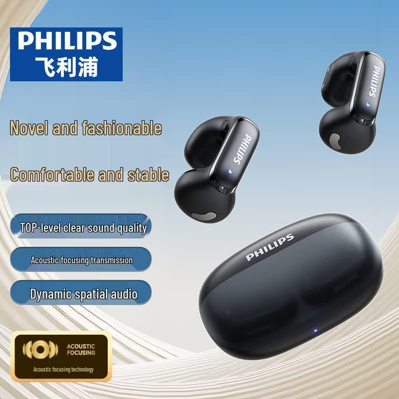 Philips TAT4459 Ear-Clip Open-Ear Wireless Bluetooth Headphones