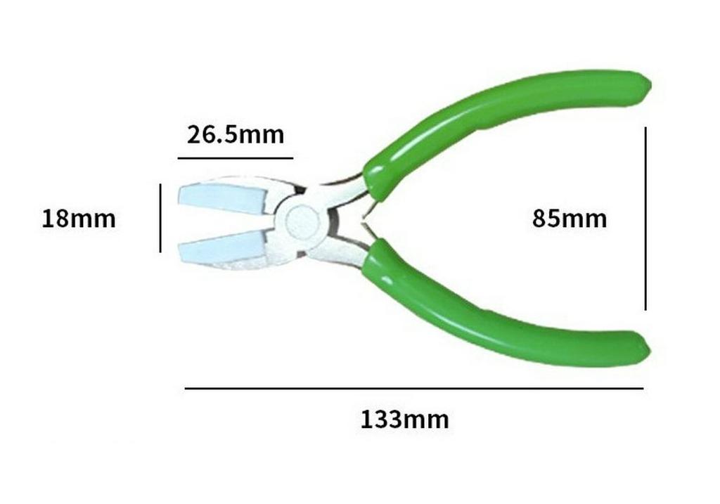 6-Inch Flat-Nose Nylon Jewelry Pliers - DIY Accessories Mini Tool
