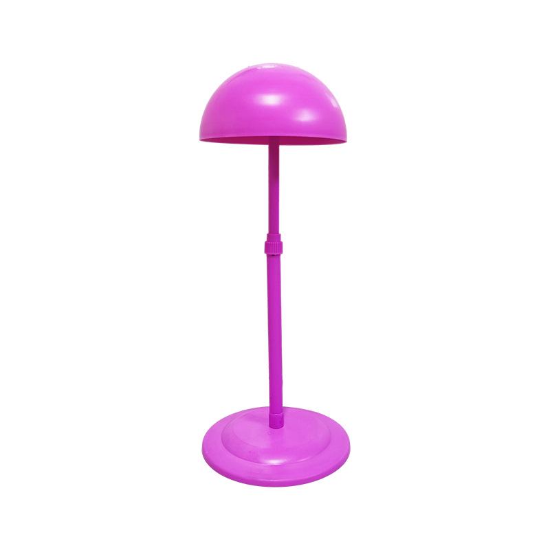 Adjustable Bright White Wig Stand - Telescopic and Lifting Design for Hairpieces and Art.