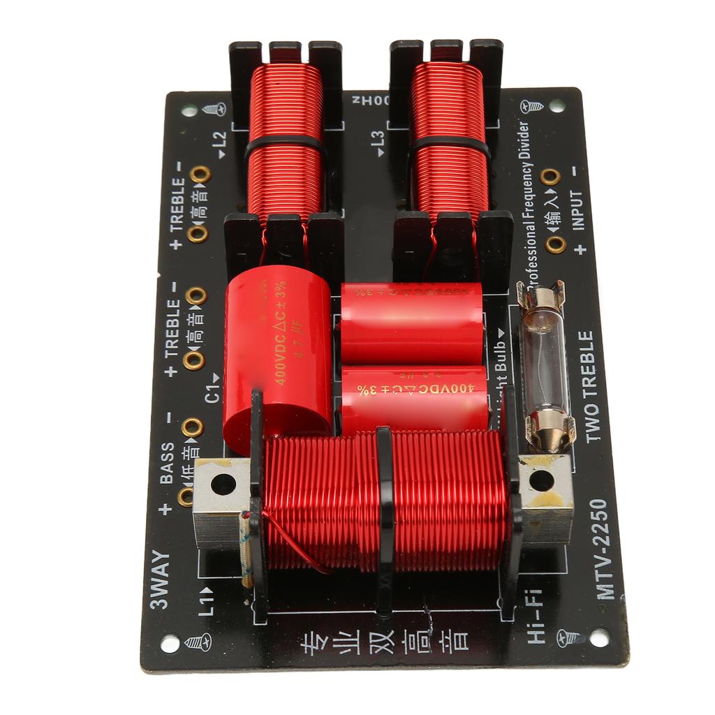 400W 3 Way Frequency Divider Stable Signal Transmission Hi Fi Speaker Frequency Divider Module for Home