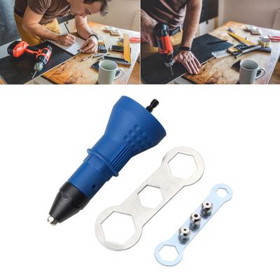 Heavy Duty Electric Rivet Nut Gun Drill Adapter Lower Noise Rivet Attachment High Efficiency Riveting Insert Nut Tool