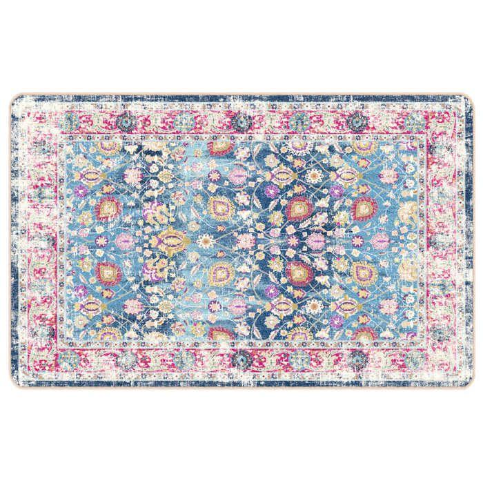 VidaXL Washable Multicolored Rug 190x300 Cm Non-slip 136601