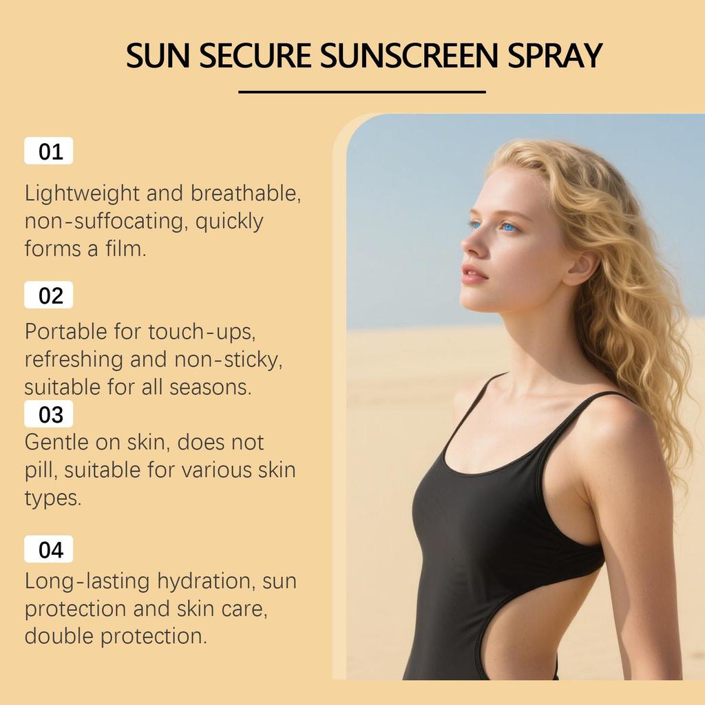 Viareline lightweight skin care spray is refreshing and non-stick, portable and portable, suitable for daily care outside commuting 100ml