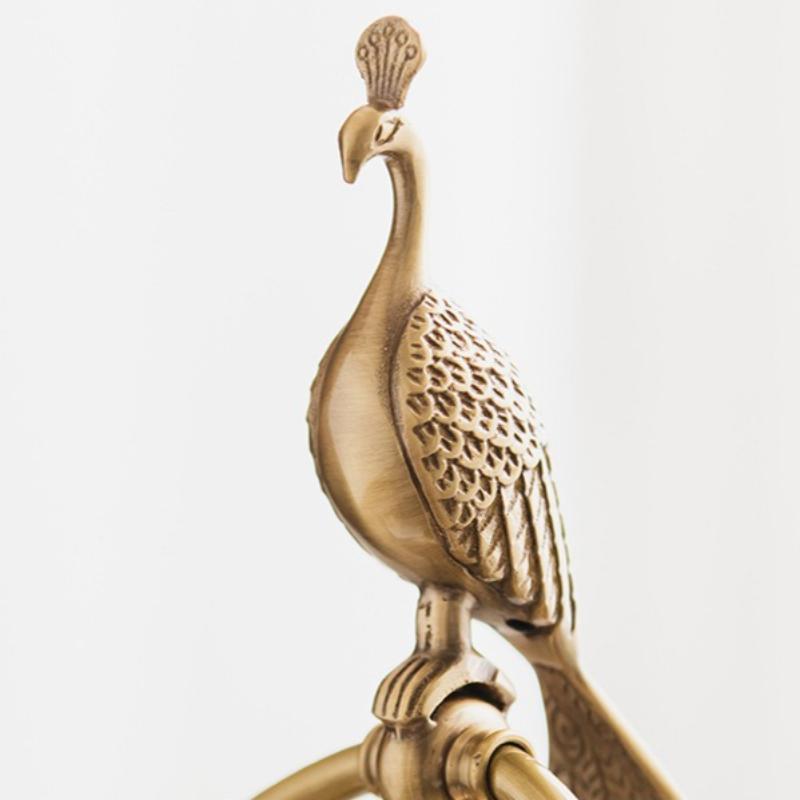 Luxury Brass Storage Holders Bathroom Towel Storage Rack Toilet Vertical Desktop Ornament Home Decoration Organize Ornament