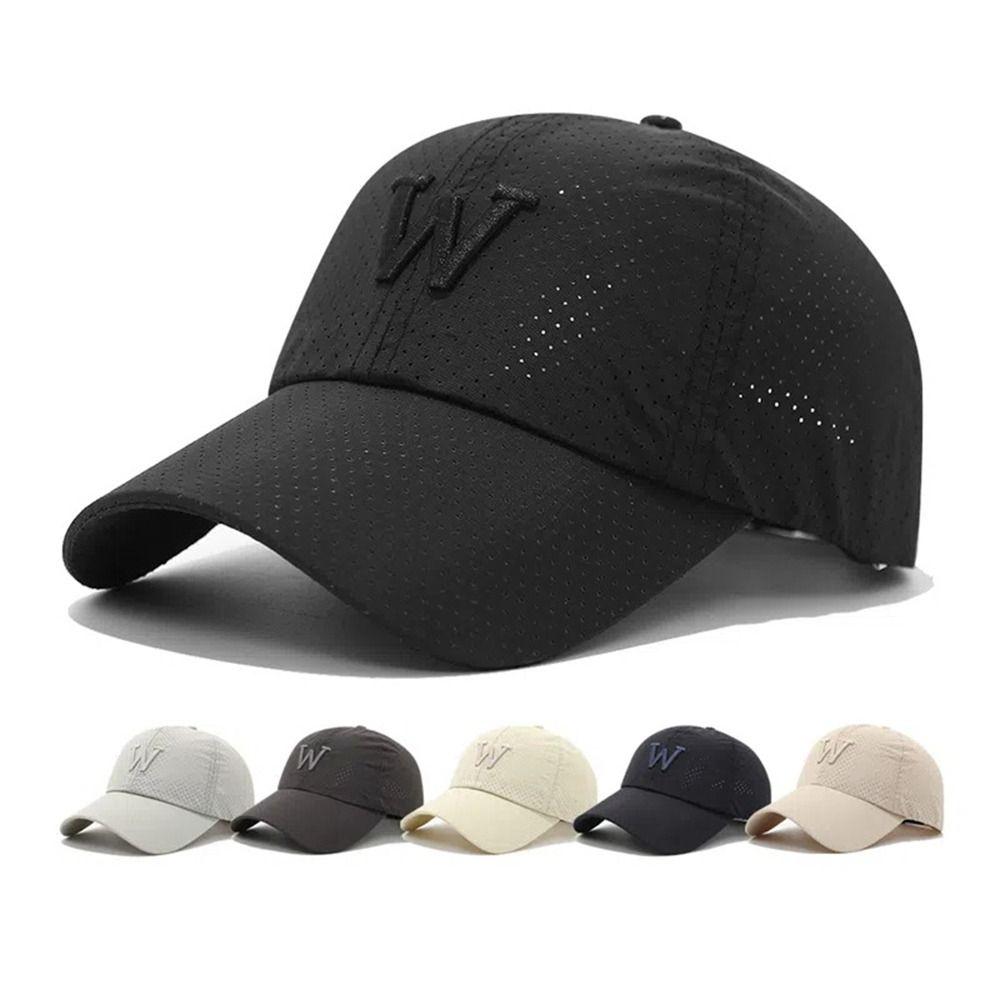 

Breathable Couple Baseball Hat Quick Dry Fishing Cap Fashion Sunscreen and Shading Hat Unisex світло-сірого кольору