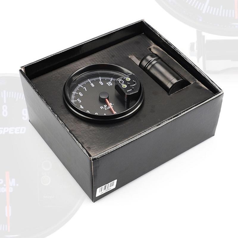 Car 12V 127mm 5" 7 Colors Universal Automobile Tachometer Gauges Meter Led For 4 6 8 Cylinders Vehicles