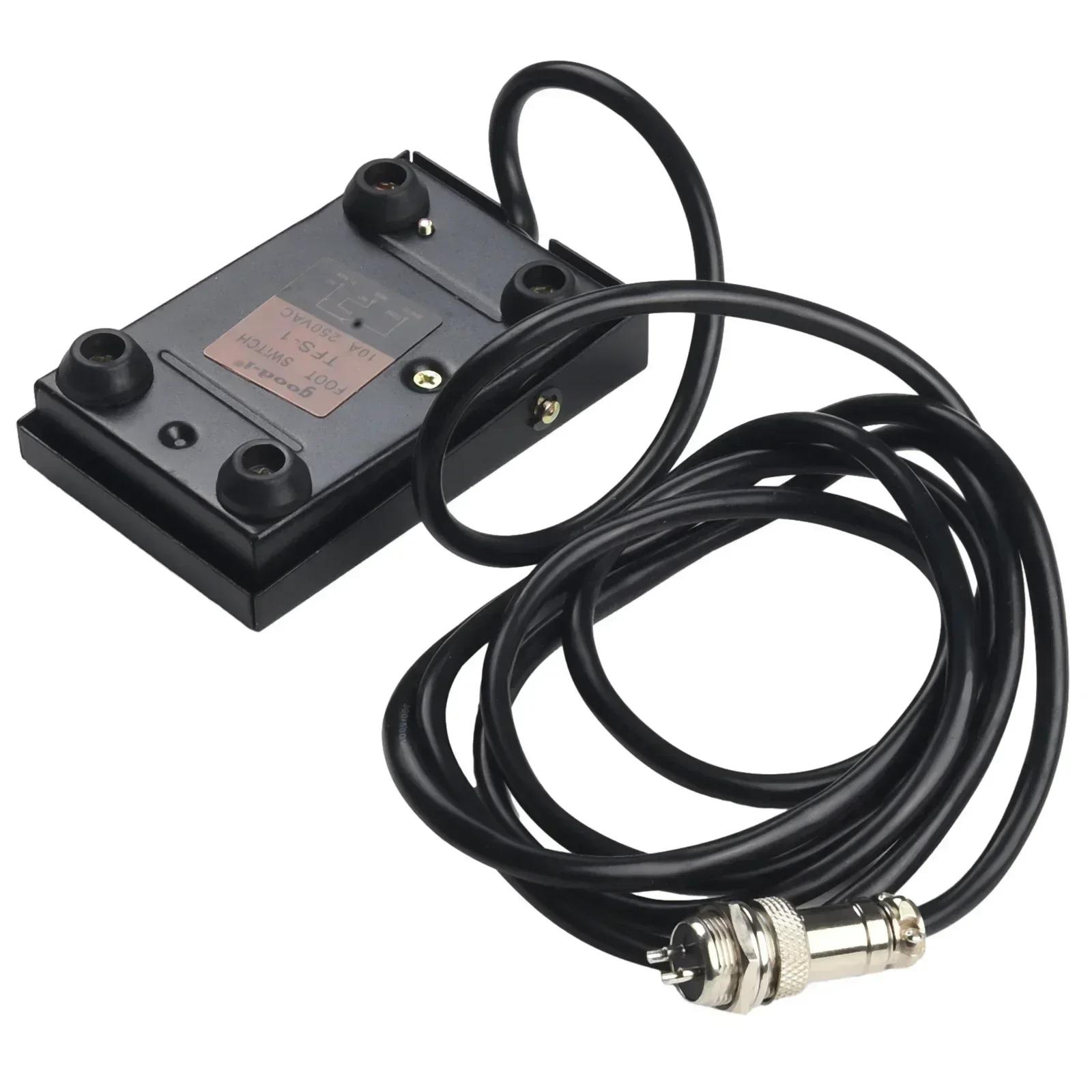 

Spot Welded Foot Pedal Welding 1pc Metal TFS-1 TIG Welder 2/3-pin 5A Accessories Anti-skid Cutting Foot Switch 2 core
