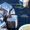 304 Stainless Steel Ice Cubes, Reusable Whiskey Stones, Dice Poker Pattern, Quick-Frozen Metal Ice Pellets, Beer Cooler Bar Tool