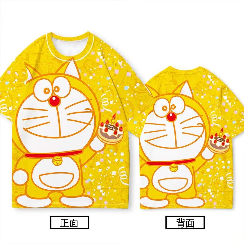 2026 Neues Sommer Doraemon Glückliches Lächeln T-Shirt Eltern-Kind Passendes Oberteil Perfektes Geschenk für Doraemon Fans