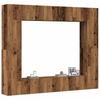 8 Piece Wall Mounted TV Cabinet Set Rustic Wood Look Engineered Wood