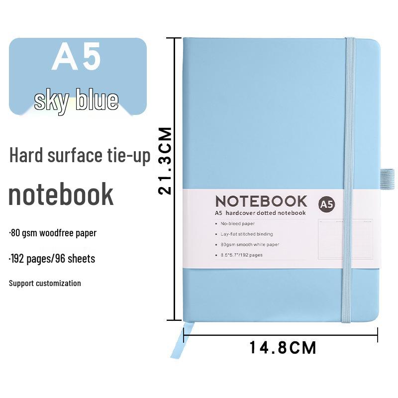 Custom A5 PU Notebook with Strap - Portable, Logo-Printable Business Journal, A6 Size Available