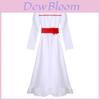 Vestido Branco de Algodão Annabelle Cosplay Para Mulheres Fantasia Assustadora de Halloween Perfeito Para Uso em Palco
