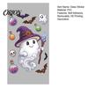 Home Window Ornaments Halloween Cartoon Cling Stickers, Ghost Pumpkin Candy Glass Decals, Self-Adhesive Removable Party Venue Backgrounds Art