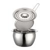 304 Stainless Steel Grease Container Can with Filter and Lid Dustproof Multifunction Oil Pot