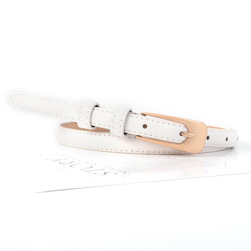Leather Belt Vintage Women Versatile Decorative Waistband Casual Jeans Strap