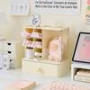 Storage Box Large Capacity Desktop Organizer with Divided Grid Design Container for Student Supplies Stationery Cosmetics