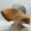 Used KO4618Helen Kaminski Raffia Hat, Straw Hat, Scarf Design, Approx. 58cm