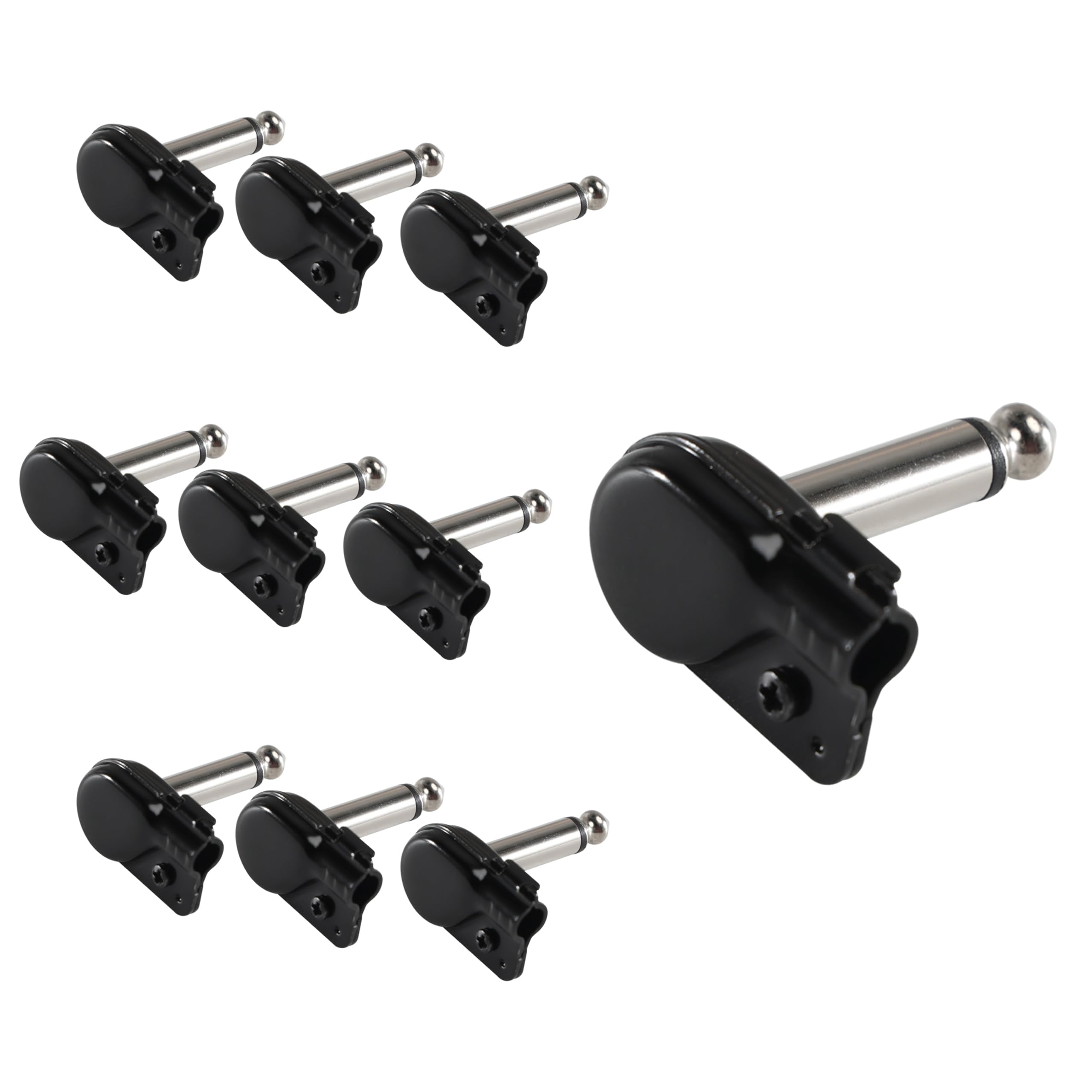 

ALL4PRO Новый дизайн Мини-разъем TS под прямым углом с одним винтом, никелированный черный, с изоляционной бумагой 6,35 мм 1/4 (X301B)