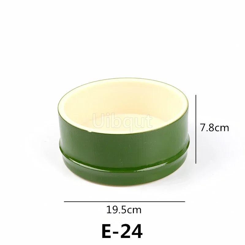 Imitation Bamboo Clear Wine Pot Bamboo Barrel Dry Ice Barrel Cuisine sushi boat bento Tattoo decorations Bamboo tube wine set