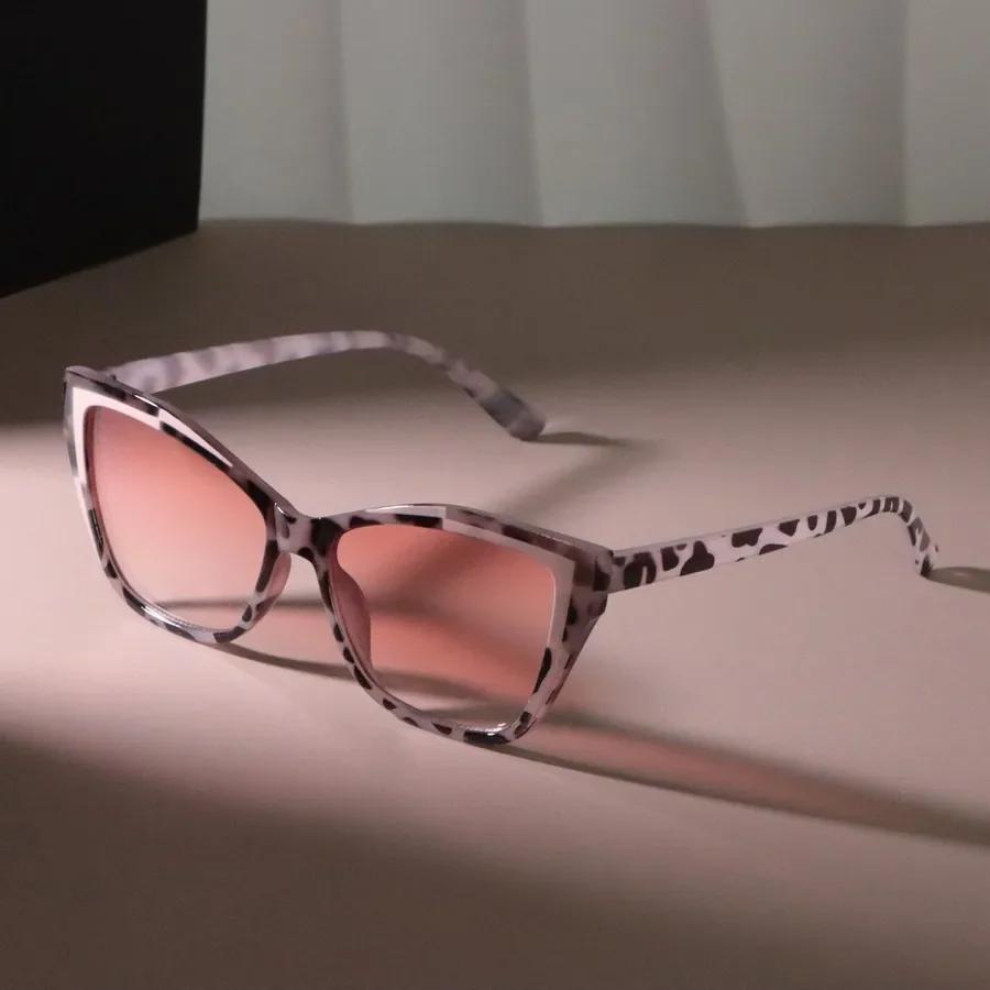 Stilvolle Cat-Eye-Sonnenbrille Damen Herren Vintage Marke Spiegelgläser Sonnenbrille Weiblich Männlich Modefarben