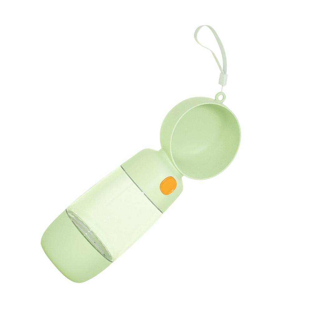 Pet Water Bottle Leakage Proof Portable Dog Water Dispenser Feeder for Short Trip Outdoor Green