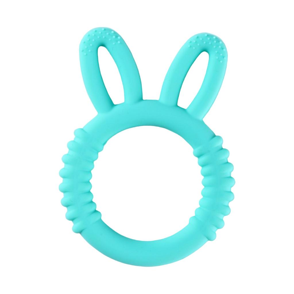 Baby Silicone Teether Bunny Baby Soothing Biting Fun Children Teething Toy