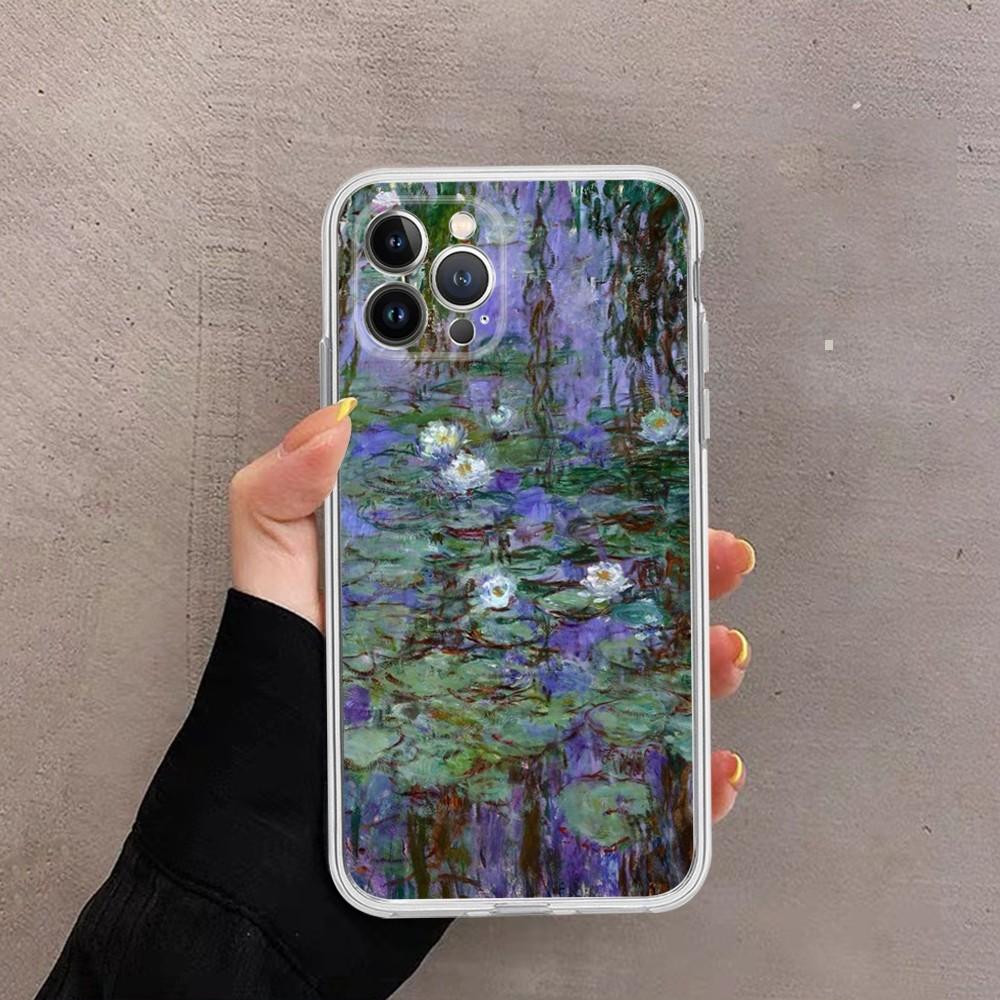 Claude Monet Phone Case For IPhone 16 15 14 13 12 Mini 11 Pro XS Max X XR SE 6 7 8 Plus Soft Silicone Cover
