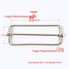 Stainless Steel Adjustable D-Ring Buckle - Copper Three-Speed Wire Pull Design