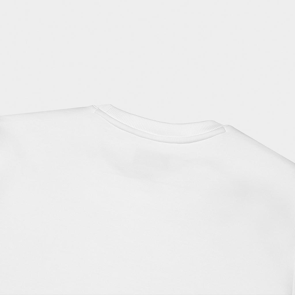 Fila 2023 Winter New Knit Pullover Basic Simple Round Neck Antibacterial Heating Sweatshirt Men Sweatshirt White F51M347202A-WT