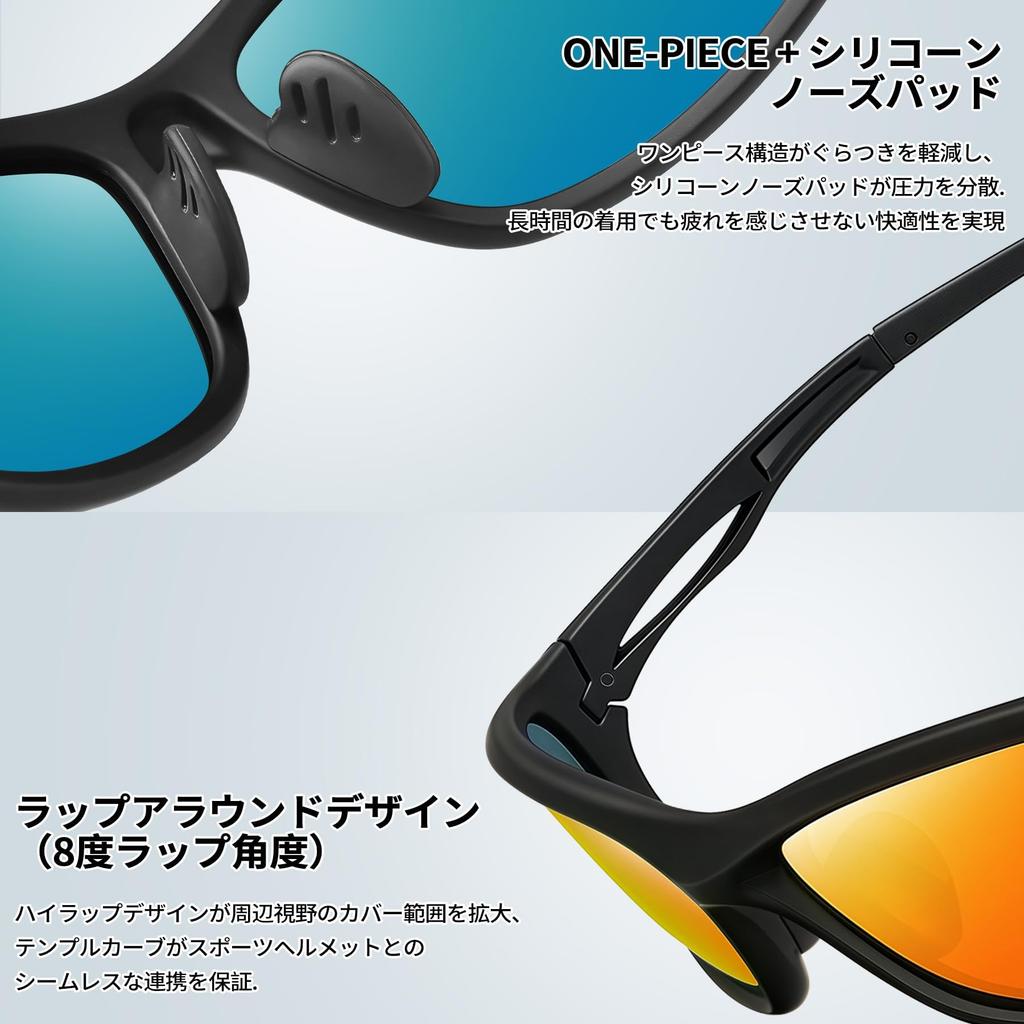 Sports Sunglasses for Men and for Ultralight [Joopin] Women, Polarized, UV400, TR90, Driving, Fishing, Cycling, Hiking, Baseball, Golf,