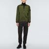 STONE ISLAND Ss22 Metallic Nylon Shirt Jacket Autumn Men Jacket Military-Green 761512321-V0058