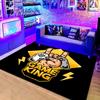Cyberpunk Gamepad Area Rug Neon Birthday Level Up Carpet For Gamer Gaming Room Decor Cool Play Floor Mat Non-Slip Large Rugs