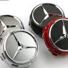 AABGU1 Black Red Raised New 4pcs 75mm For Mercedes Benz AMG A0004000900 Car Styling Wheel Center Cap Hub Covers Badge Car Accessories