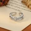 Zir*****il Drop Ring Light Luxury High-end Index Finger Ring Niche Temperament Versatile Jewelry