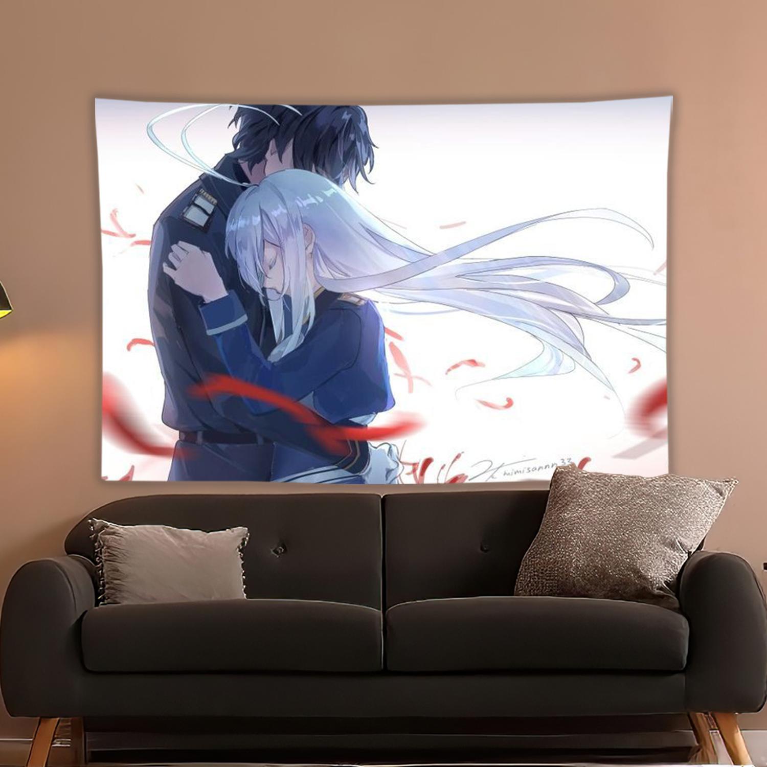 

Японське Аніме 86 Вісімдесят Шість Лена Гобелен Настінний Підвіс Настінний Декор Бохо Домашня Прикраса Спальня Вітальня 29x37in