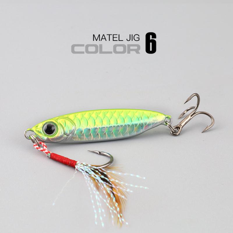 Micro Metal Jig 7G 10G 15G 20G 25G 30G Shore Casting Jigging Lure Shore Casting Saltwater  Fishing Lure Bit Artificial Bait