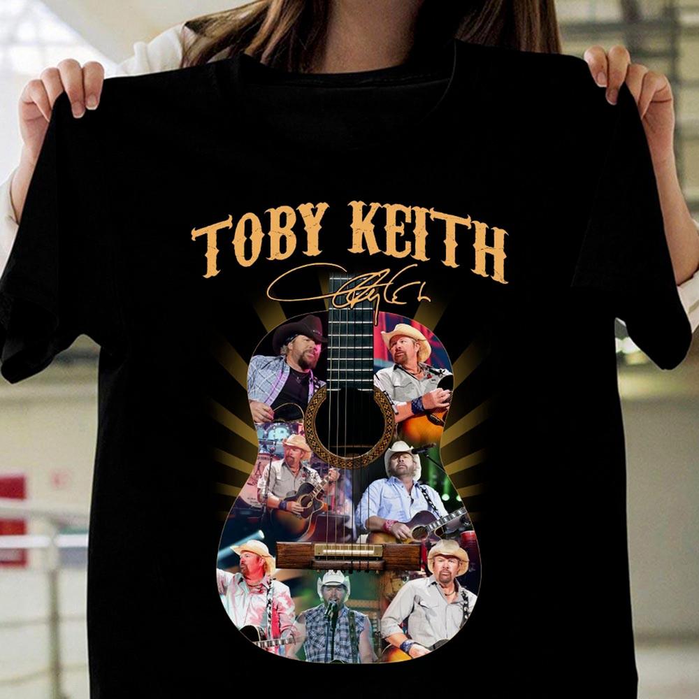 Toby Keith Signature Heavy Cotton Black Full Size Unisex Shirt TR260 Unisex T-Shirt S