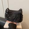 Crossbody Bag Women's Vintage Denim Bag Large Capacity Lightweight Shoulder Bag