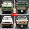 1/64 Scale TOYOTA Hilux Pickup Truck Miniature Toy Car Vehicle Premium Model Free Wheels Diecast Metal Alloy Collection Gift