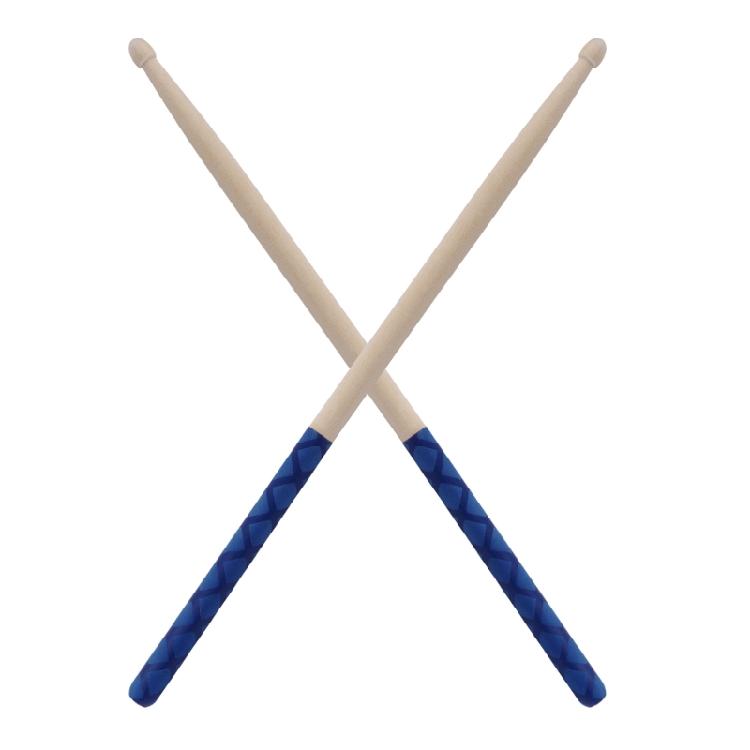 1 Pair Musical Instrument Percussion Accessory Drum Sticks with Non-Slip Handle