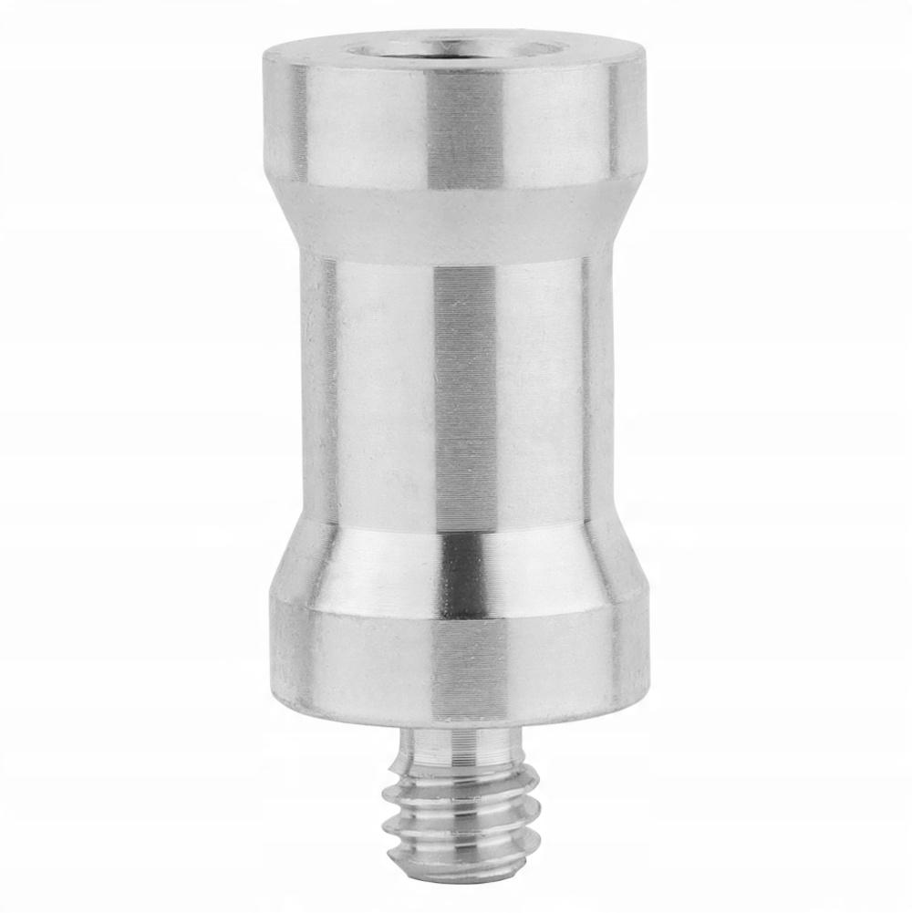 Adapter sleeve, tripod reduction M8 to 1/4" aluminum for lamp stand