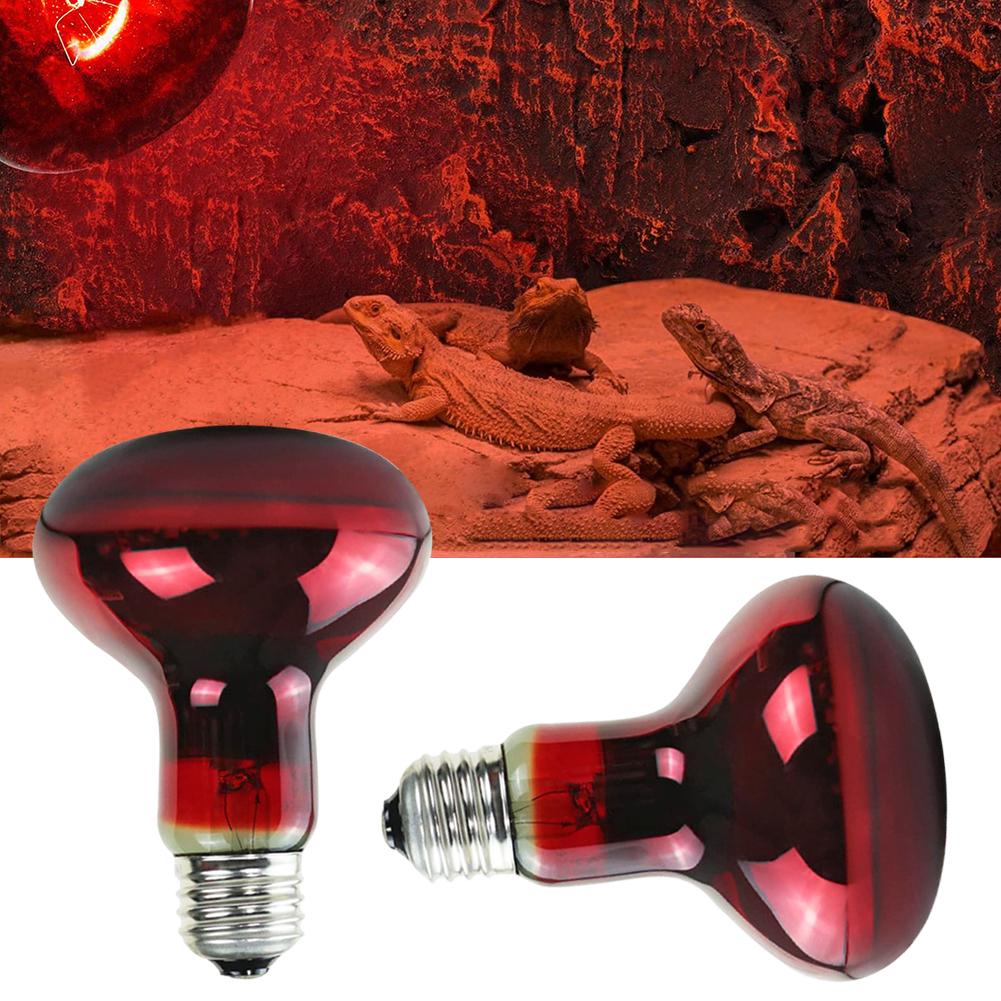 

Reptile Heating Lamp UVA Infrared Bulb 25W-100W for Pet Snake Turtle Gecko Amphibian Pet Heating Bulb EU-220V-25W