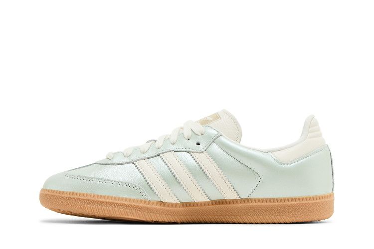 Women's Sneakers Adidas Samba OG Linen Green Metallic (Women's) Linen Green Metallic/Off White/Cyber Metallic