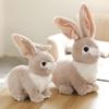Easter Gift Soft Plush Rabbit Toy Stuffed with PP Cotton Eco-Friendly Lifelike White Stress Relief Plush Animal Stuffed Toys
