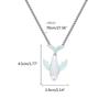 Luminous Whale Pendant Necklace Glow In The Dark Long Necklace Adjustable Stainless Steel Chain Pendant Necklace